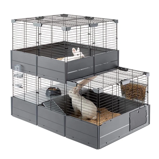 Двухэтажная модульная клетка для кроликов и морских свинок Ferplast MULTIPLA DOUBLE