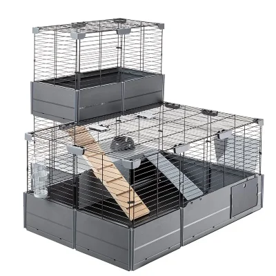Двухэтажная модульная клетка для кроликов и морских свинок Ferplast MULTIPLA DOUBLE