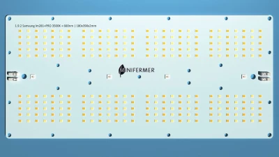 Модуль 1.9.2 Quantum board Samsung lm281b+pro 3500K + SMD 5050 660nm