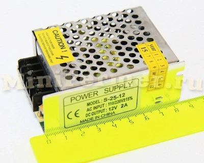 Блок питания 220V AC / 12V DC 2A.