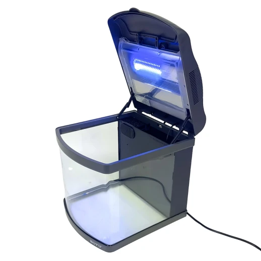 Аквариум Boyu Mini MT-408A, 32 л, с фильтром, 1 LED лампа, серый
