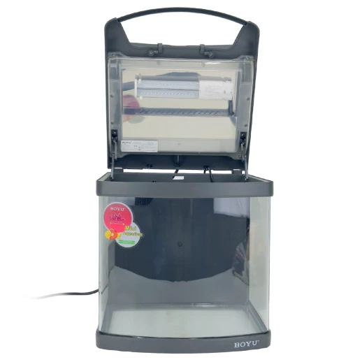 Аквариум Boyu Mini MT-408A, 32 л, с фильтром, 1 LED лампа, серый