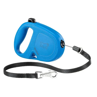Рулетка Ferplast FLIPPYONE L синяя,шнур 5м 35кг