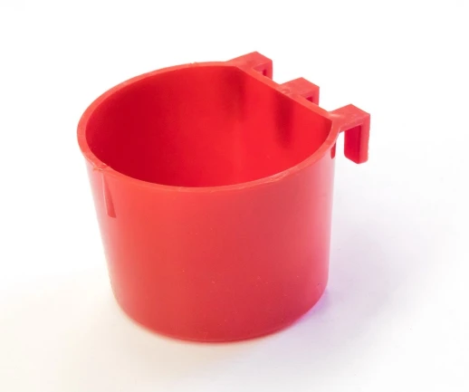 Кормушка-поилка универсальная с креплением на сетку круглая