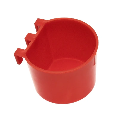 Кормушка-поилка универсальная с креплением на сетку круглая