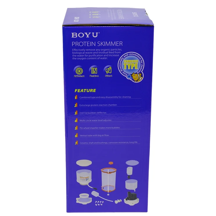 Скиммер протеиновый Boyu DB-120 25W 800 л/ч для морского аквариума до 300 л