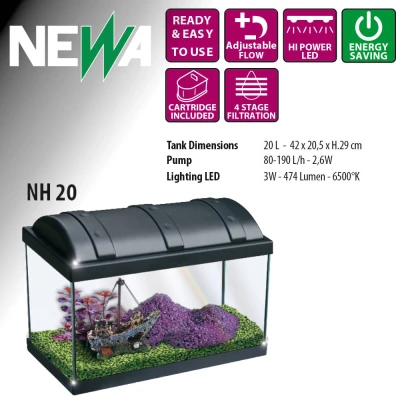 Аквариум Newa Hobby NH 20, 20 л с фильтром и LED освещением