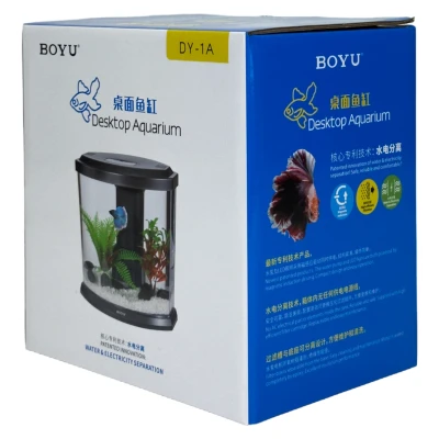 Аквариум Boyu DY-1A Desktop панорамный 3,6 л, настольный с фильтром и светильником