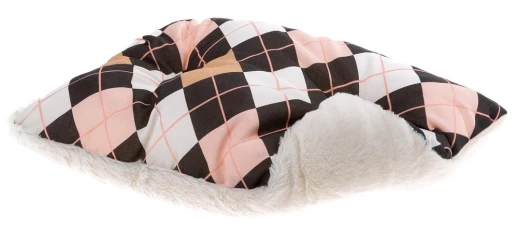 Софа Ferplast COCCOLO 80 для собак и кошек с мехом Зиг-заг зеленый