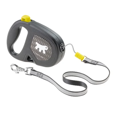 Рулетка Ferplast FLIPPY ONE Reflex S жёлтая шнур 4,5м 12 кг