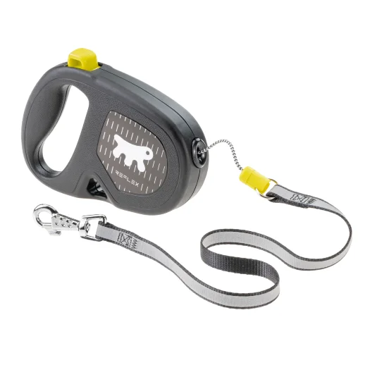 Рулетка Ferplast FLIPPY ONE Reflex S жёлтая шнур 4,5м 12 кг
