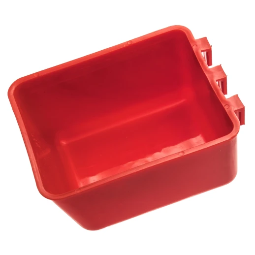 Кормушка-поилка универсальная с креплением на сетку квадратная