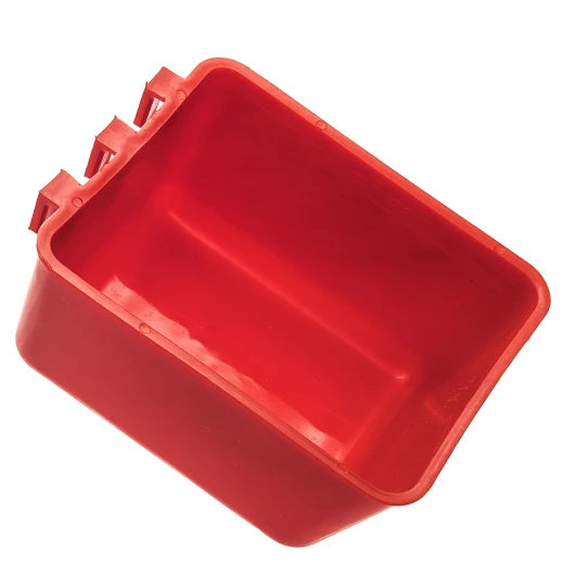 Кормушка-поилка универсальная с креплением на сетку квадратная