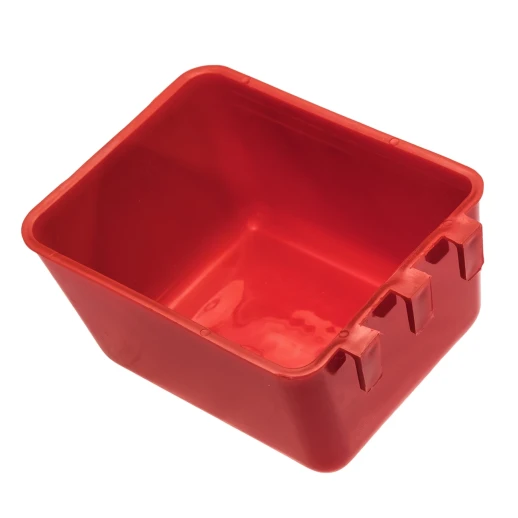 Кормушка-поилка универсальная с креплением на сетку квадратная