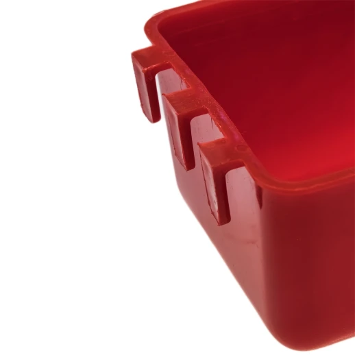 Кормушка-поилка универсальная с креплением на сетку квадратная