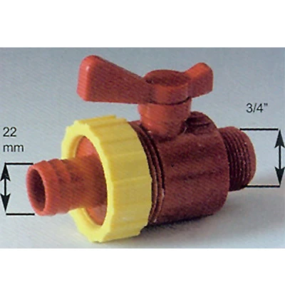 Кран Corti с патрубком для шланга