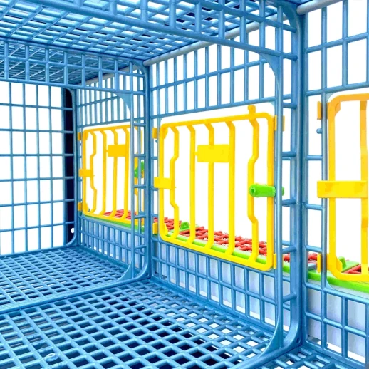 Клетка для бройлеров Cimuka Comfortplast 3 секции 2 яруса пластиковая