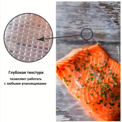 Пакет для вакуумной упаковки продуктов 10х15см (100шт).