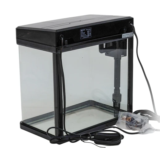 Аквариум Boyu MS-220 7,5 л с LED светильником и фильтром, черный