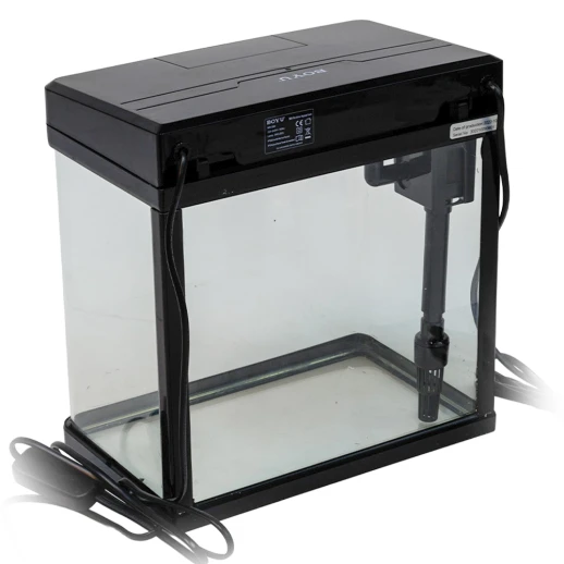 Аквариум Boyu MS-220 7,5 л с LED светильником и фильтром, черный