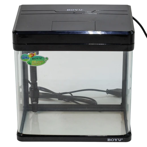 Аквариум Boyu MS-220 7,5 л с LED светильником и фильтром, черный