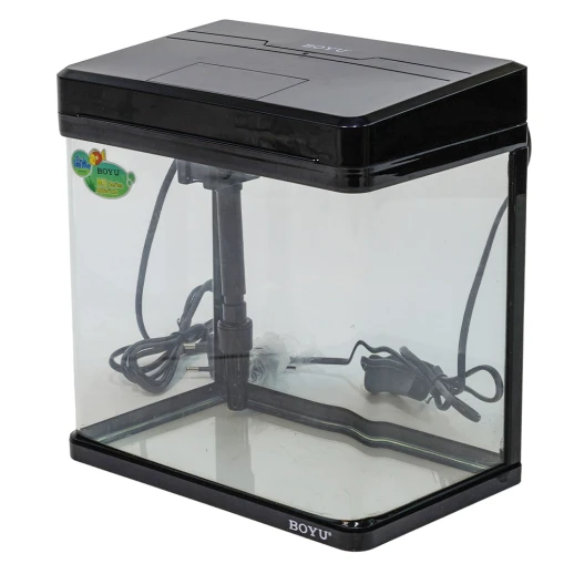 Аквариум Boyu MS-220 7,5 л с LED светильником и фильтром, черный