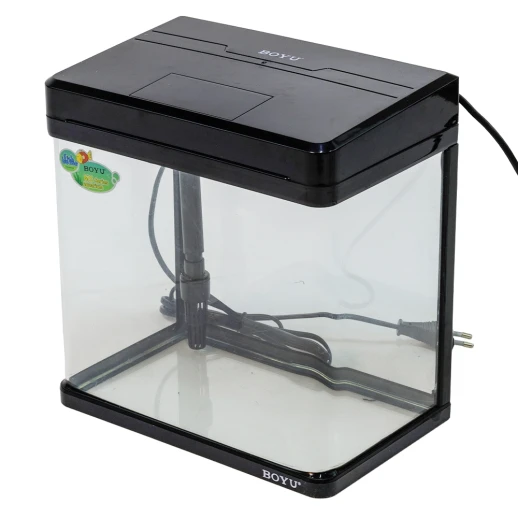 Аквариум Boyu MS-220 7,5 л с LED светильником и фильтром, черный