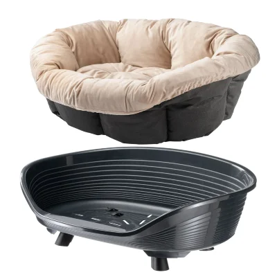 Софа Ferplast THRONE 8 черная лежак + запасная подушка