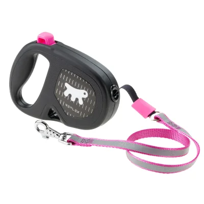 Рулетка Ferplast FLIPPY ONE Reflex S фуксия лента 4м 15 кг