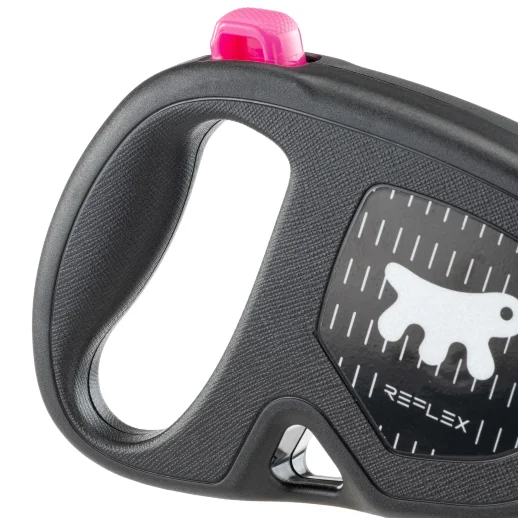 Рулетка Ferplast FLIPPY ONE Reflex S фуксия лента 4м 15 кг