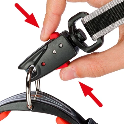 поводок-перестежка Ferplast TWIST MATIC GA12/200 оранжевый с синим