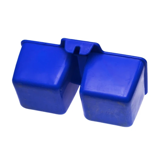 Кормушка-поилка двойная универсальная с креплением на сетку квадратная