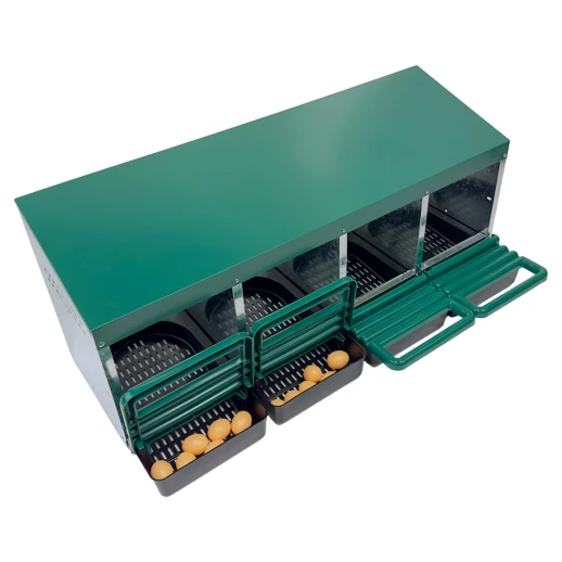 Гнездо для кур несушек HobbyFarm 4 секции с яйцесборником