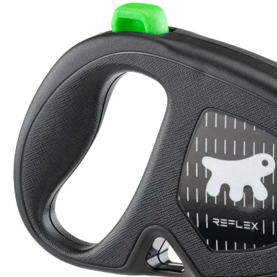 Рулетка Ferplast FLIPPY ONE Reflex S зелёная лента 4м 15 кг