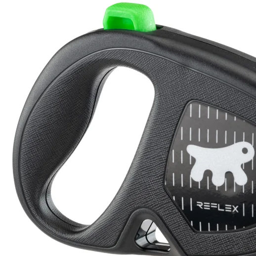 Рулетка Ferplast FLIPPY ONE Reflex S зелёная лента 4м 15 кг