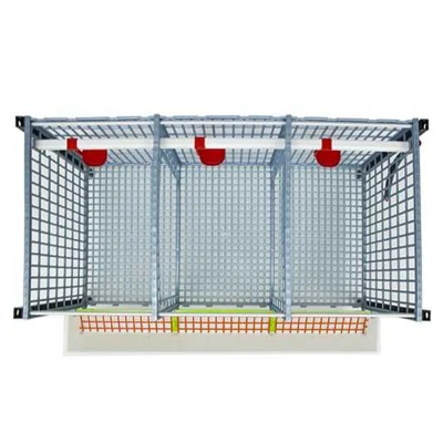 Клетка для бройлеров Cimuka Comfortplast 3 секции 4 яруса пластиковая