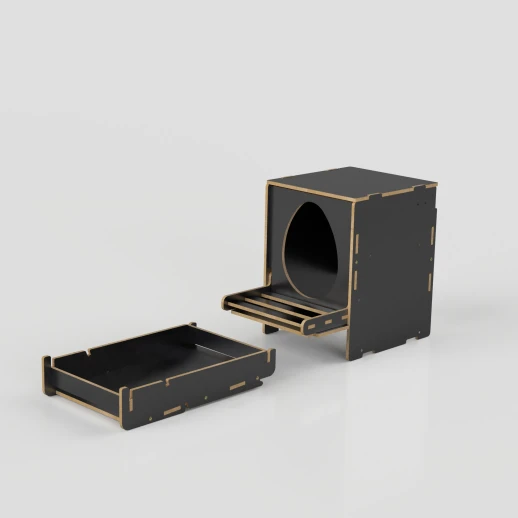 Гнездо для кур-несушек МирПтиц EggBOX 2D двустороннее с яйцесборником с наклонной крышей