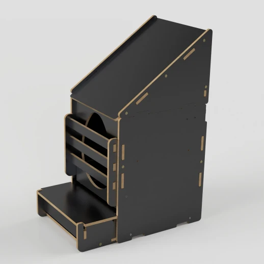 Гнездо для кур-несушек МирПтиц EggBOX 2D двустороннее с яйцесборником с наклонной крышей