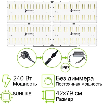 Комплект Quantum board Sunlike 240 Вт (4х60)