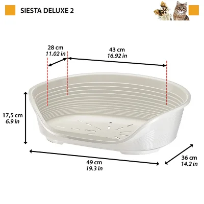 Лежак Ferplast SIESTA DELUXE 2 пластиковый светло-зеленый