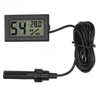 Термометр-гигрометр цифровой с выносным датчиком ET03 для измерения температуры и влажности