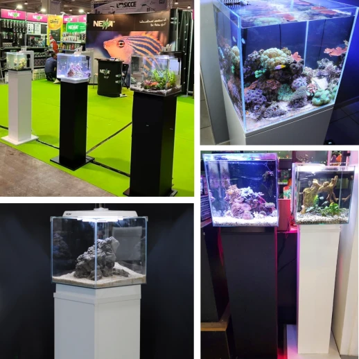 Тумба под аквариумы Newa NMO 20, NMO 30, NMO 30R, 24х24х100 см, белый