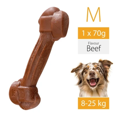 Игрушка-кость для собак Ferplast GoodBite M BAG вкус говядины 70 гр.
