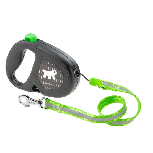 Рулетка Ferplast FLIPPY ONE Reflex М зелёная шнур 5м 20 кг