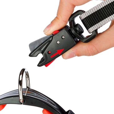 поводок-перестежка Ferplast TWIST MATIC GA18/200 черный с коричневым