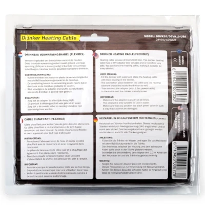 Нагревательный кабель Olba для поилок 24VDC 10 Вт