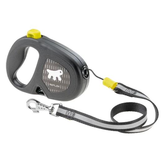 Рулетка Ferplast FLIPPY ONE Reflex М жёлтая шнур 5м 20 кг