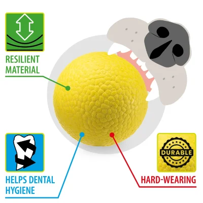 Игрушка - мяч Ferplast CHEWA BALL M плавающий желтый