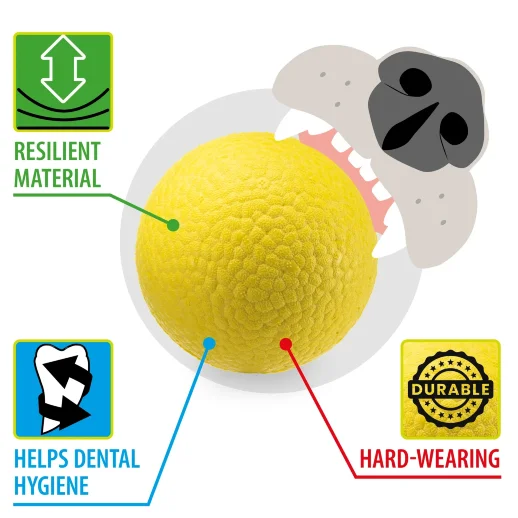 Игрушка - мяч Ferplast CHEWA BALL M плавающий желтый