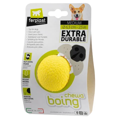Игрушка - мяч Ferplast CHEWA BALL M плавающий желтый